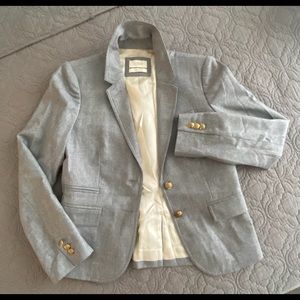J. Crew Blazer Light Gray Wool
